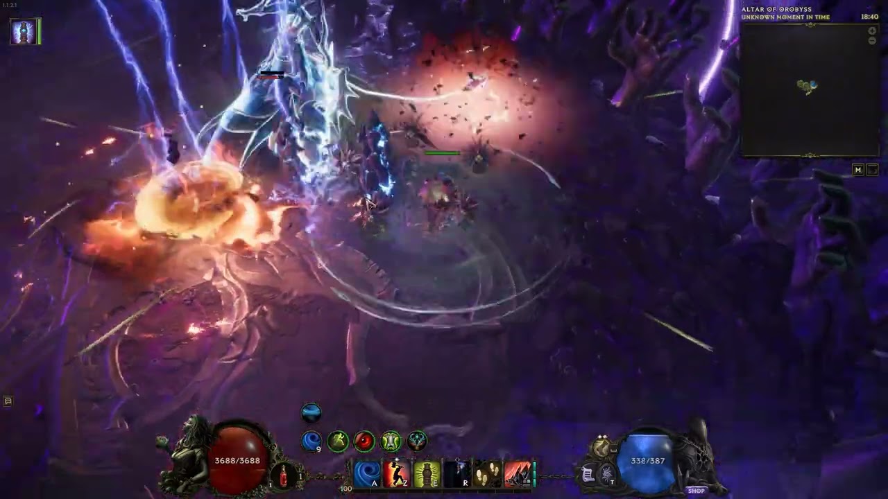 [HC CoF] Aberroth kill - Storm totem Shaman - First try no practice - Last Epoch 1.1