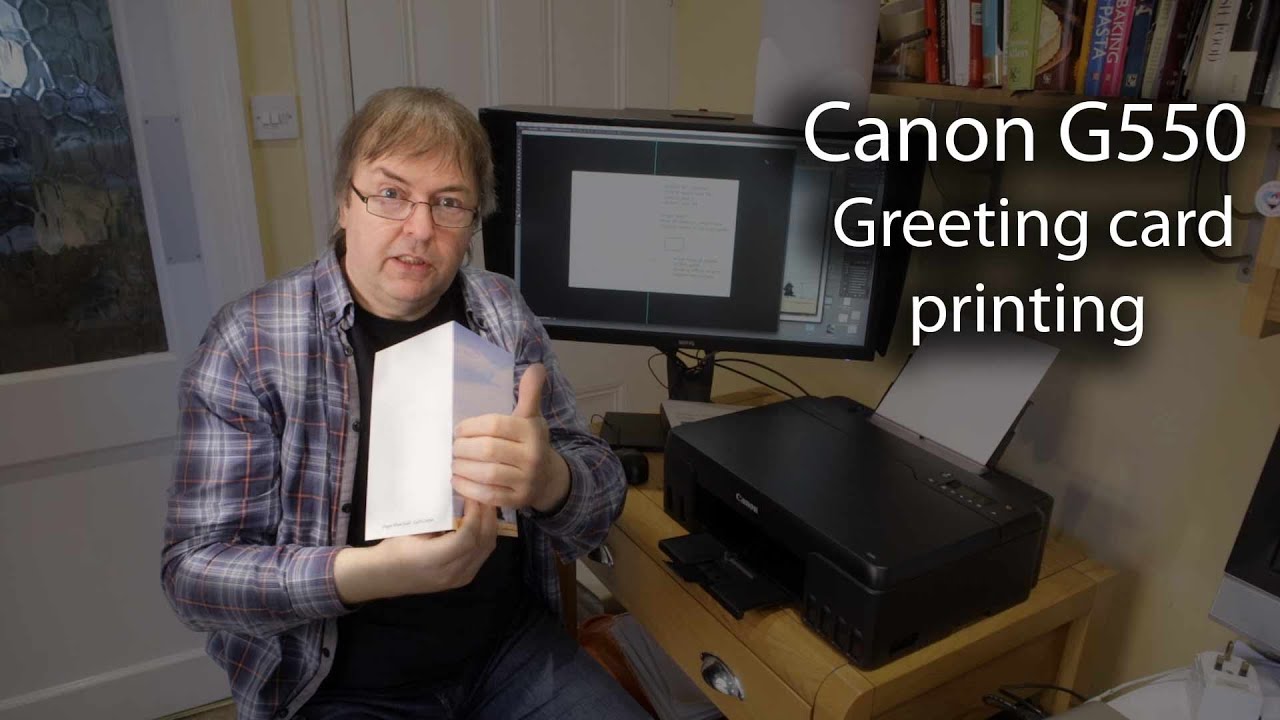 Printing greeting cards with the Canon G550/650/640 Settings and media choices