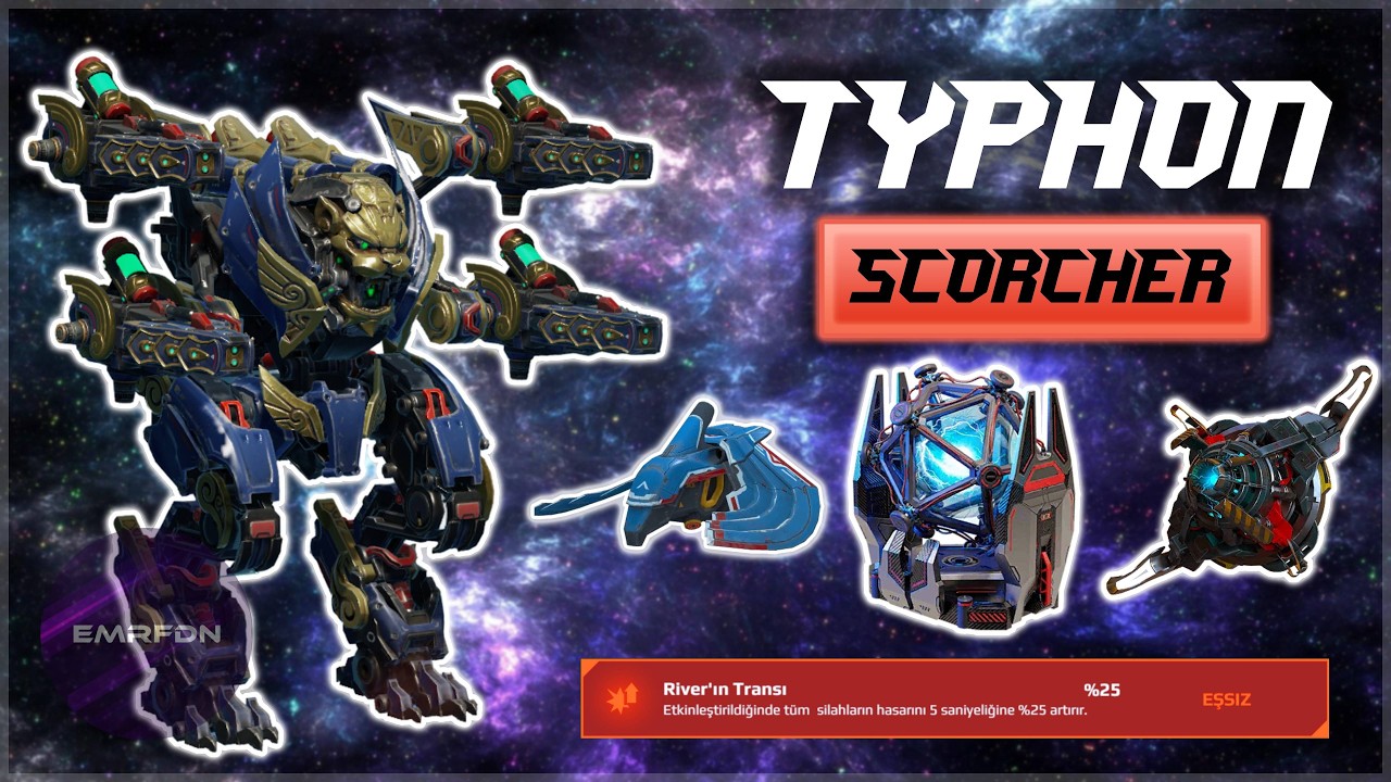 [WR] ТЕСТИРУЕМ СБОРКУ TYPHON С &laquo;ГОРЕЛКАМИ&raquo;! SCORCHER TYPHON (War Robots)