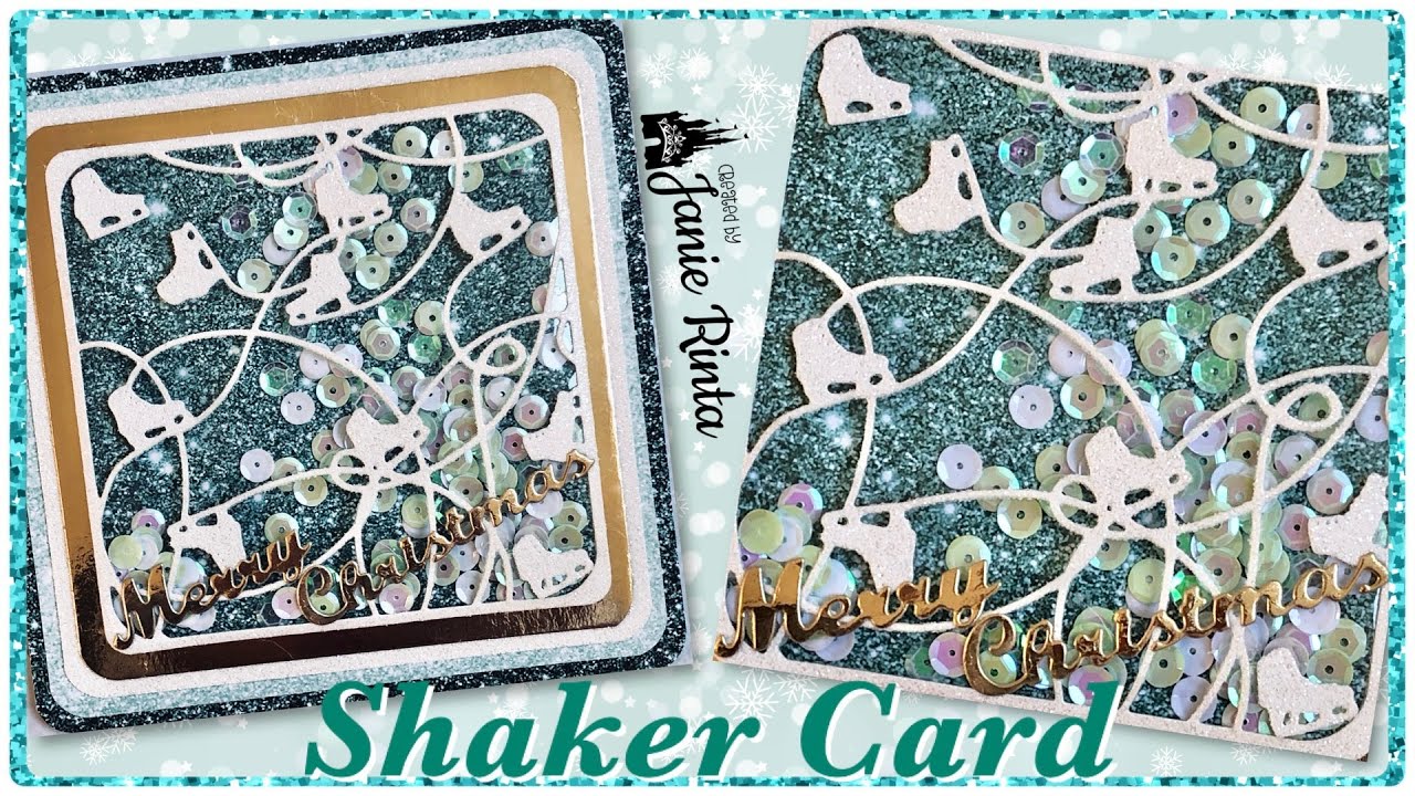 ❄ Winter Holiday Shaker Card - Shaker Pocket Technique ❄