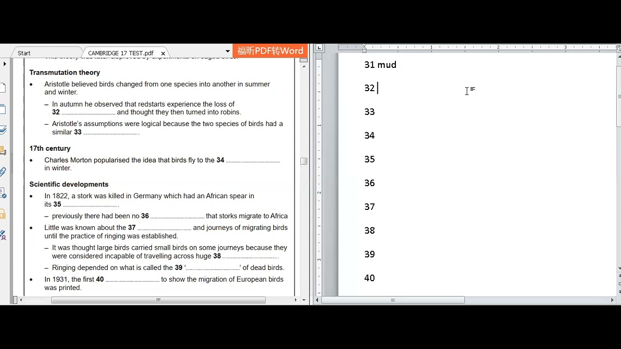 IELTS 17 - Test 3 - Part 4