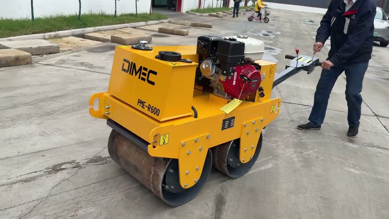 Field testing of the PME-R600 twin-drum roller