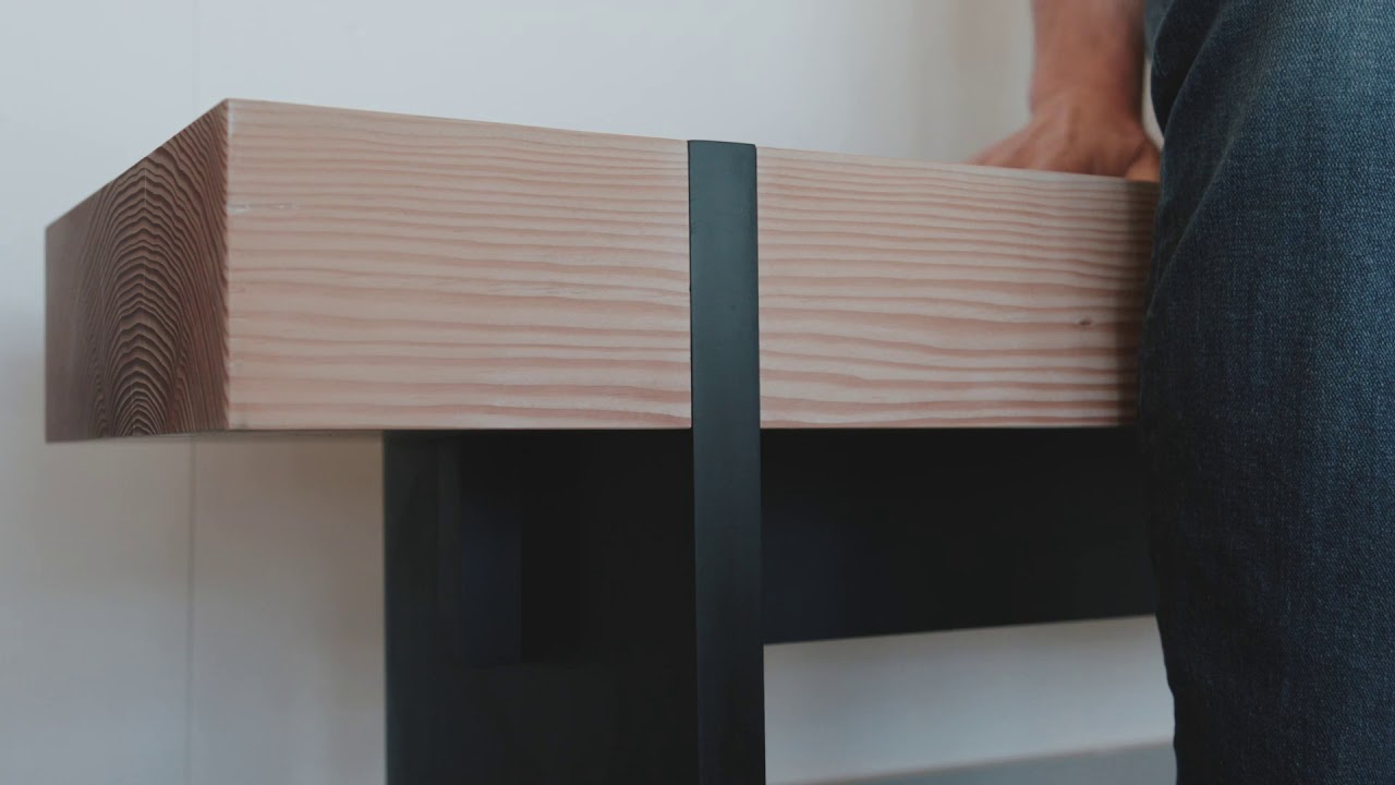 Tillikum Black bench by Autonomous Furniture | a striking modern bench