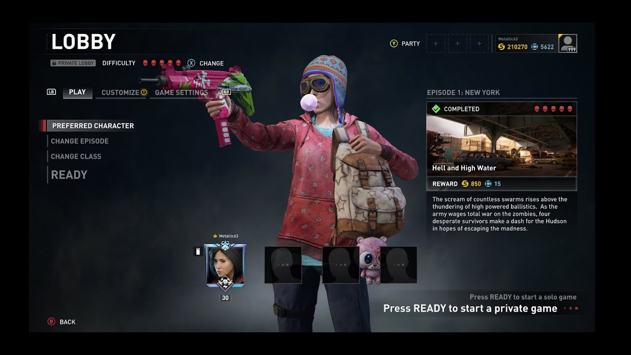 World War Z - Extreme Mode Solo - Farm Blue Coins All Day!