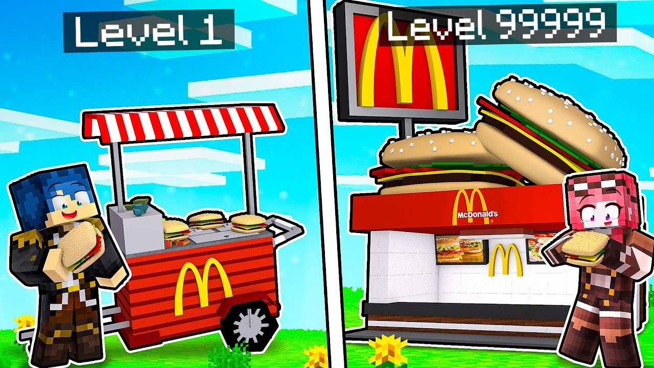 MC DONALDS DA 1€ VS MC DONALDS DA 1.000.000€! - MINECRAFT