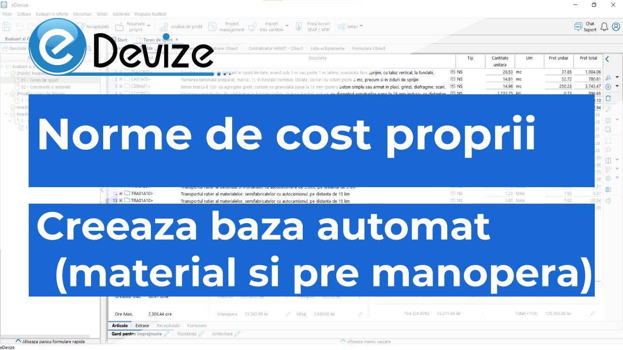 Cum îți creezi rapid propria bază de norme? (programul eDevize)