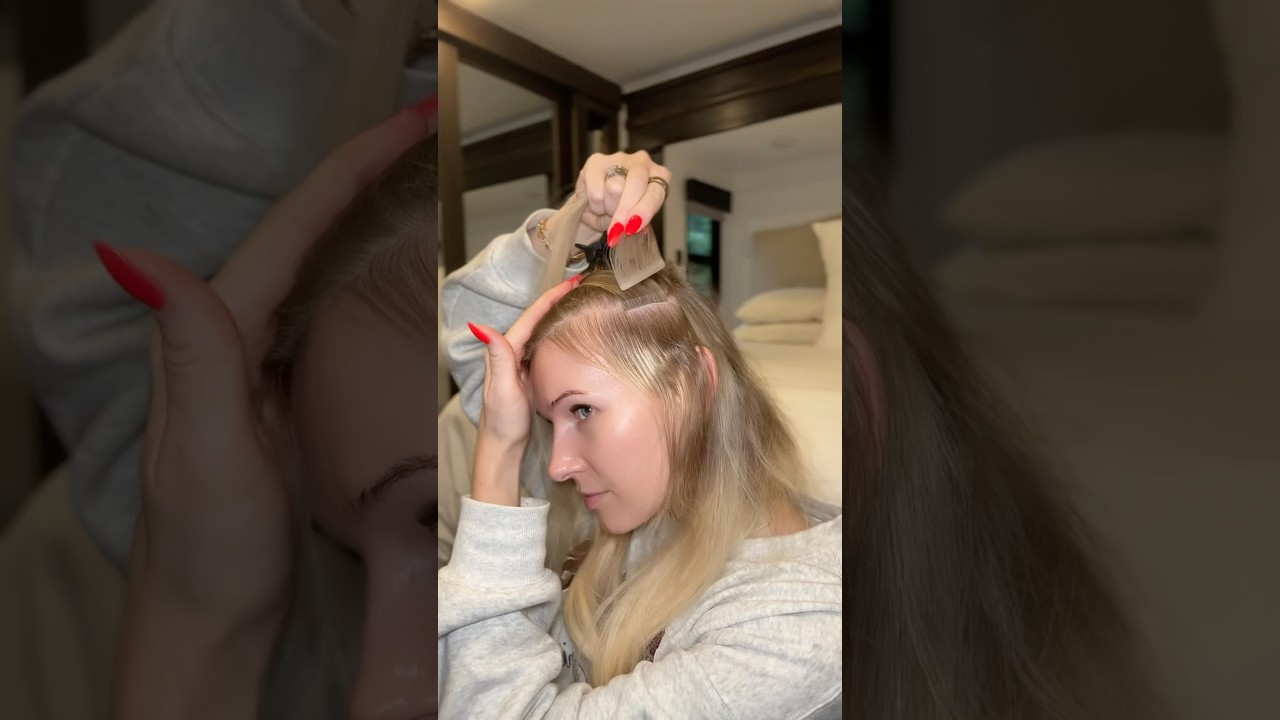 How I Apply My Own Tape In Extensions At Home | VINN HAIR