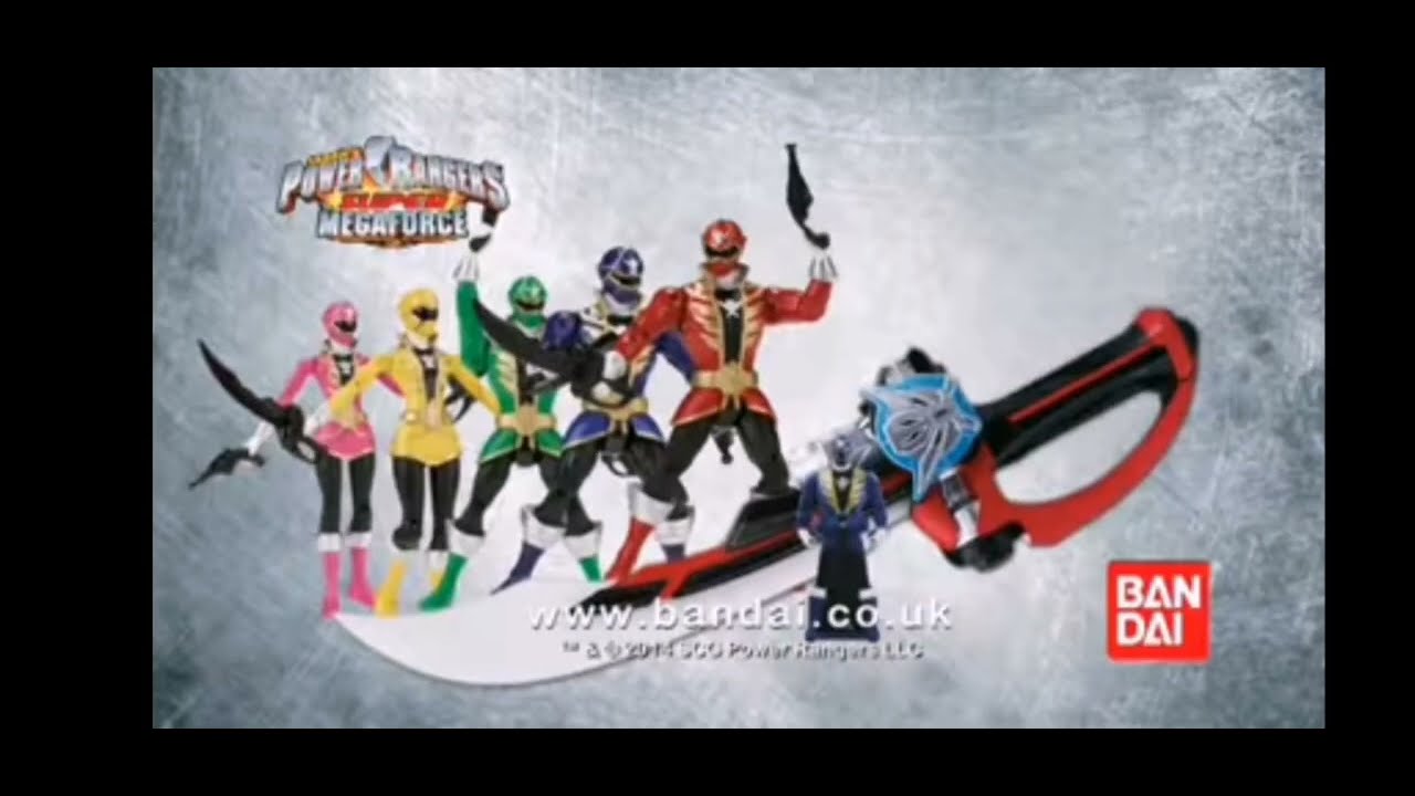 UK Bandai Power Rangers Super Megaforce Toy Commercials