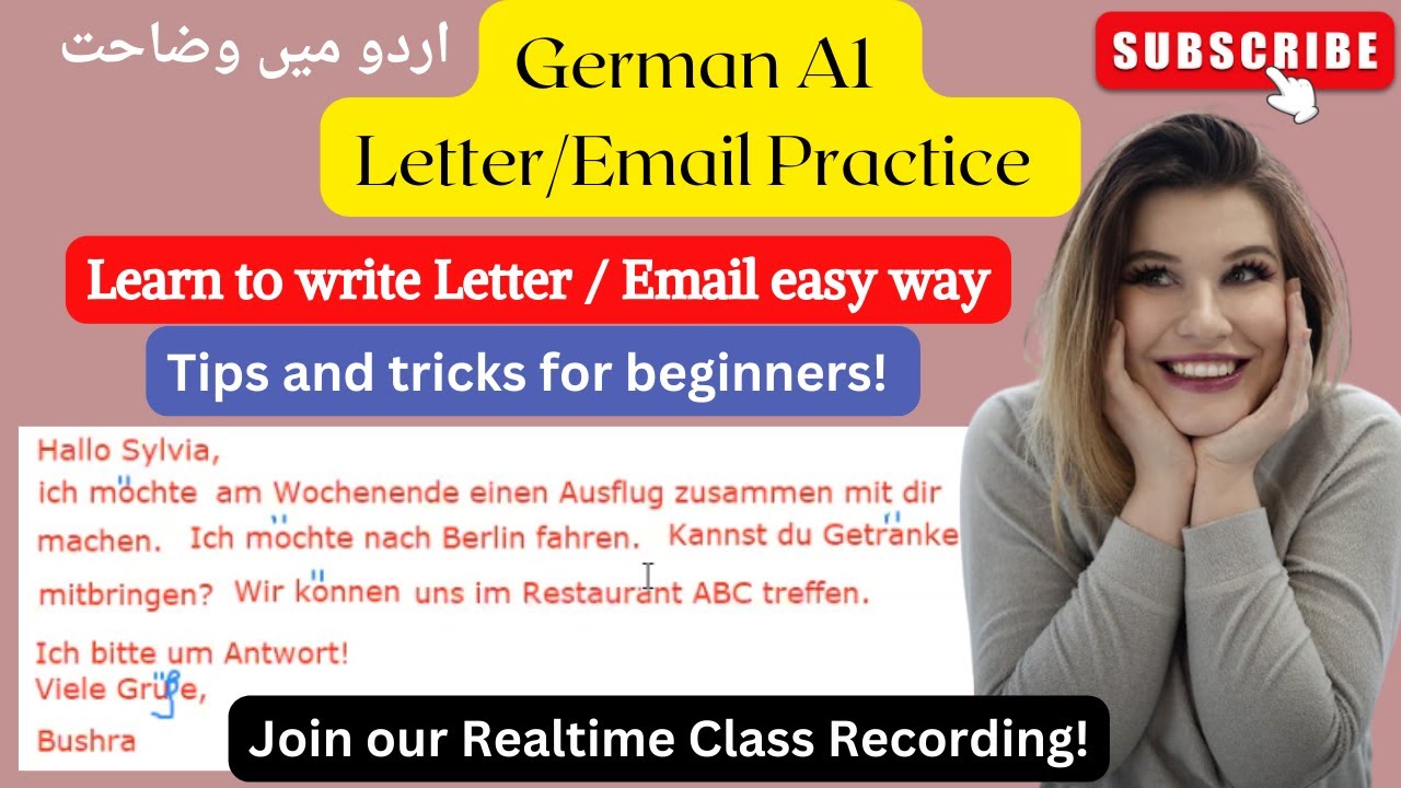 German A1 Easy Letter / Email Practice