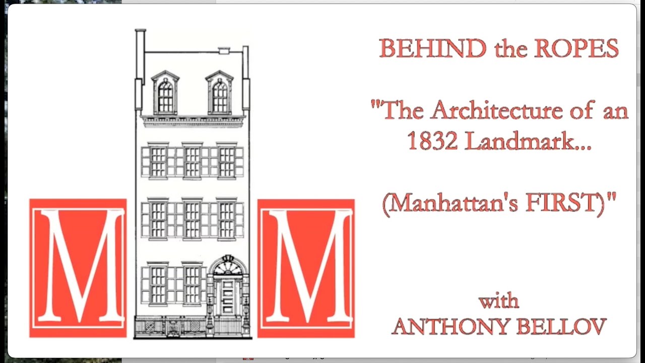 Behind the Ropes Tour: The Architecture of an 1832 Landmark, with Anthony Bellov