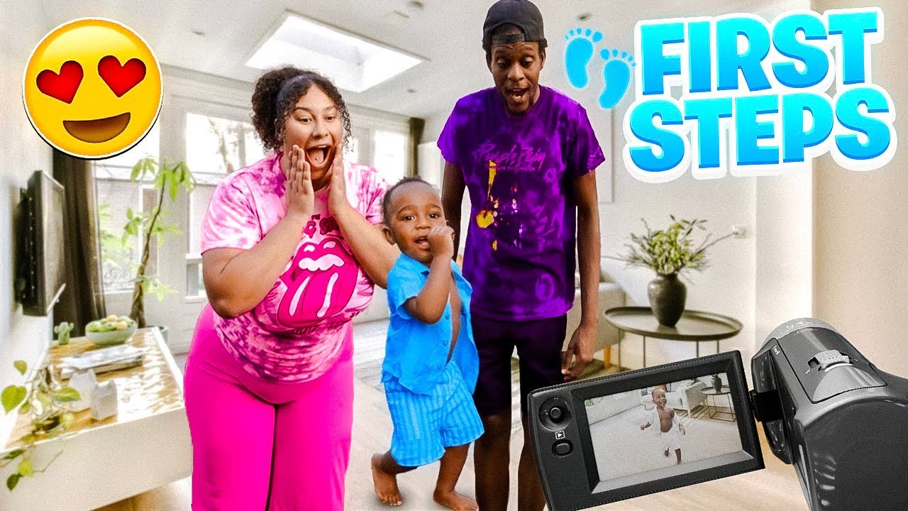 WE CAUGHT OUR SON'S FIRST STEPS ON CAMERA!