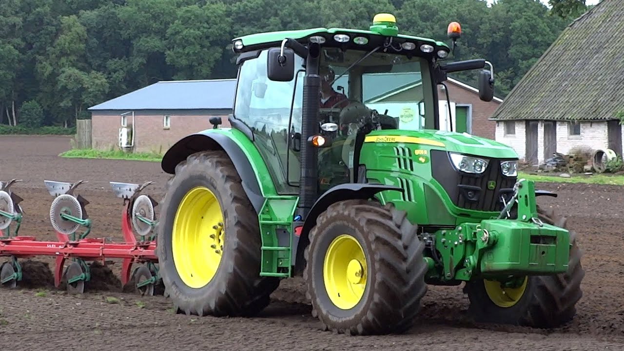 Ploughing | John Deere 6105R + Kverneland | Versteeg | 2017