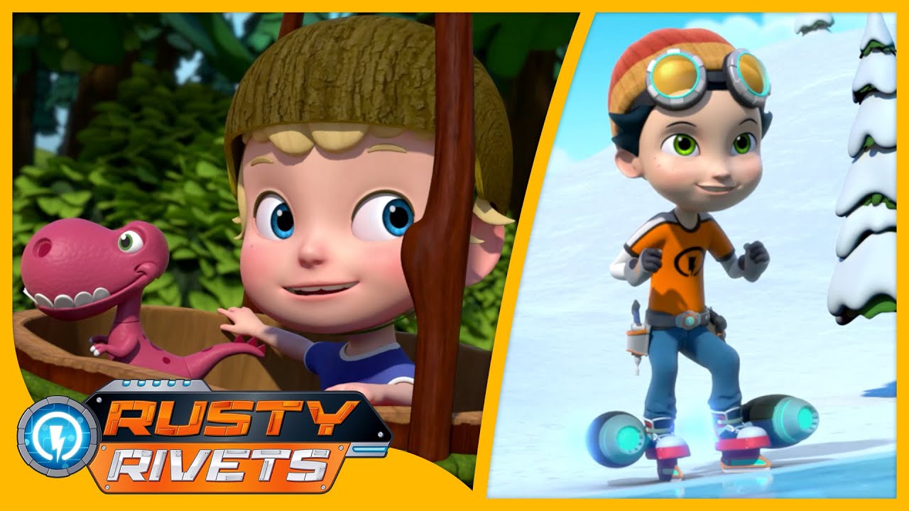 Rusty Skating / Ralph Rescue & MORE | Rusty Rivets Episodes | Cartoons for Kids
