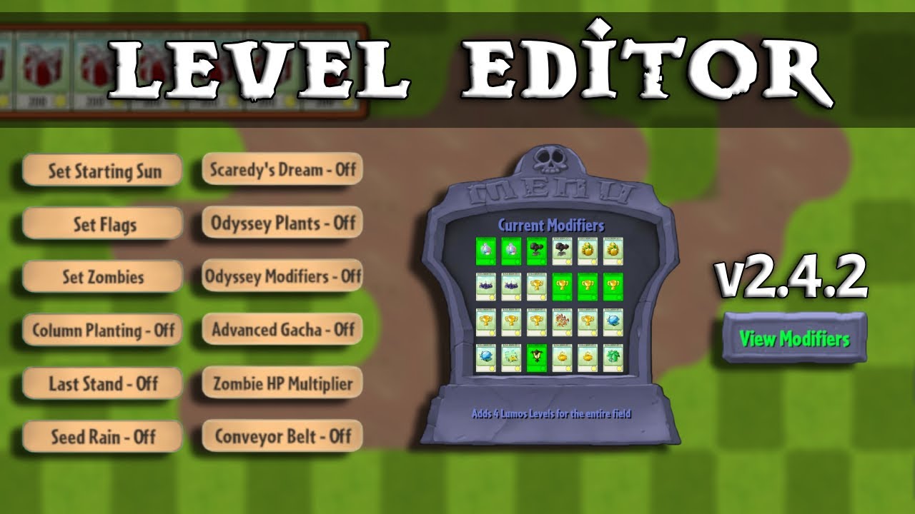 Level Editor 2.4.2 - Full Explanation | Plants vs Zombies Fusion