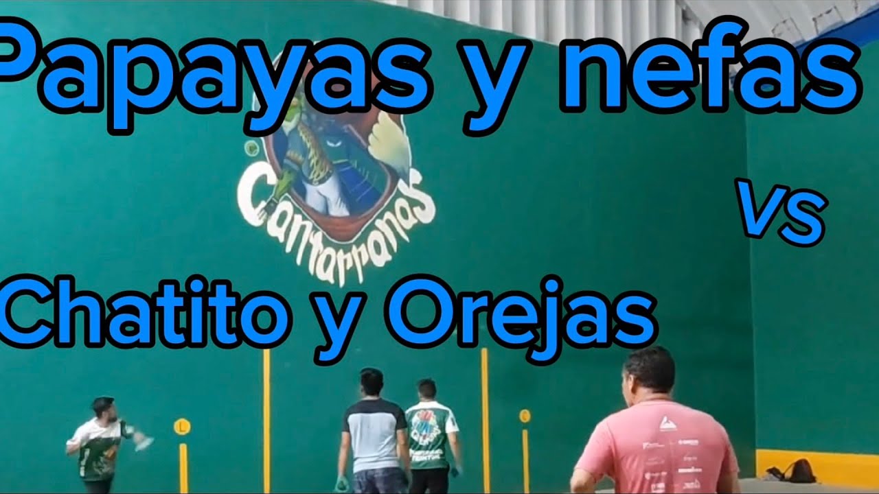 Chatito y Orejas vs Papayas y Nefas (frontón cantarranas)