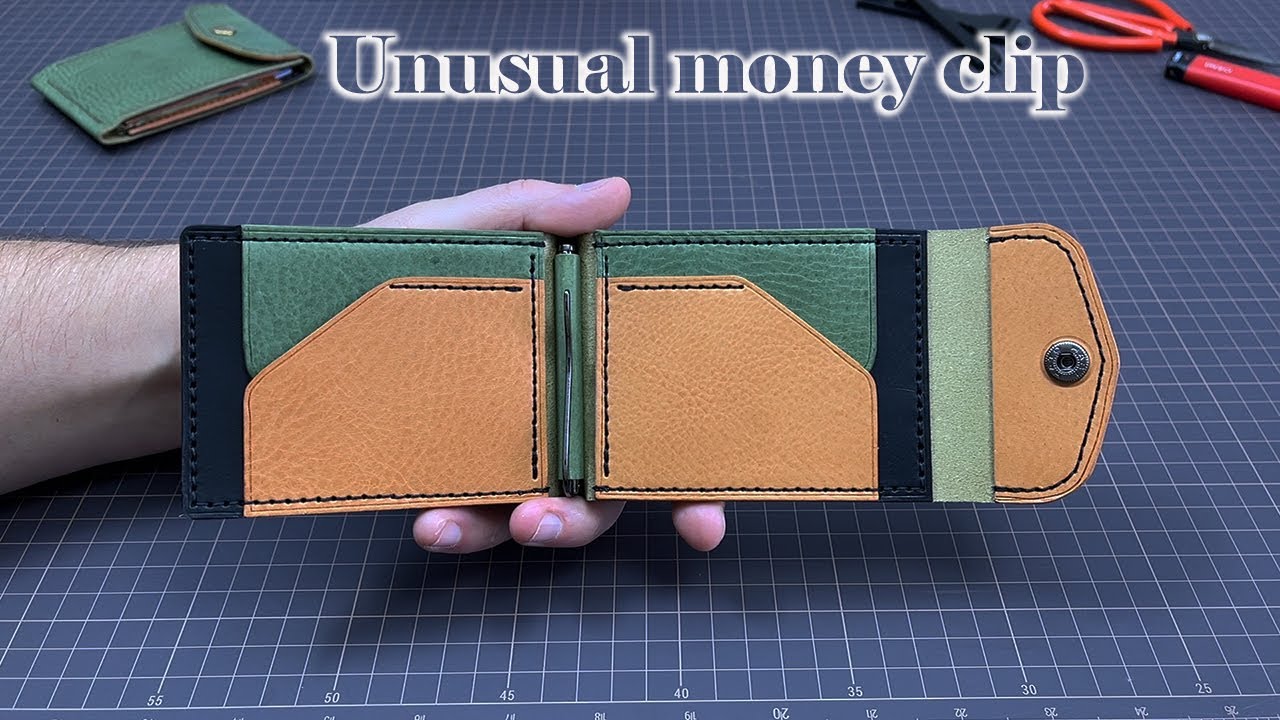 Making Unusual leather money clip. + PDF Pattern