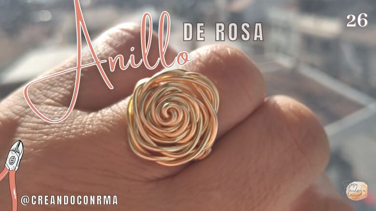 ANILLO DE ROSA EN ALAMBRISMO - DIY EN 8 MINUTOS