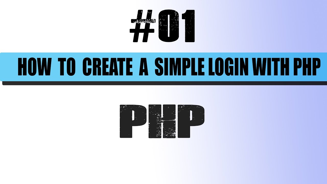 How to  create a simpler login System  with PHP  |  2020 tutorial  |