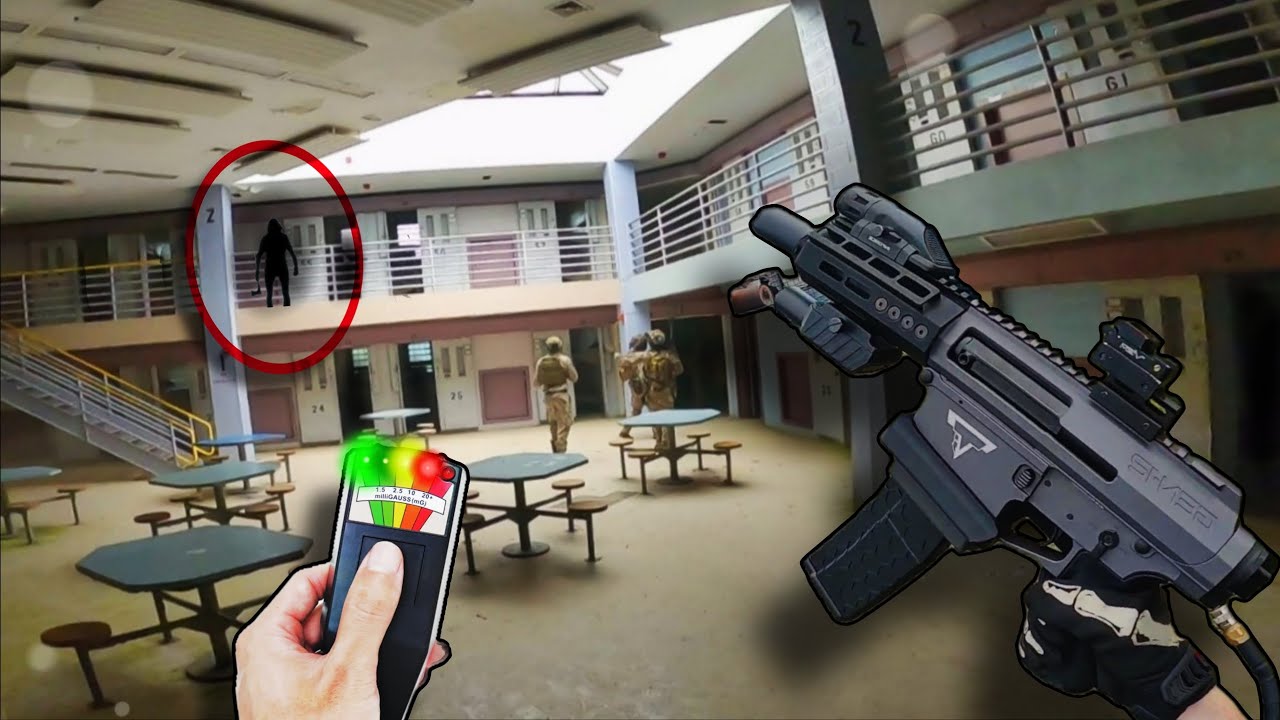 PLAYING AIRSOFT IN HAUNTED PRISON! (GHOST INVESTIGATION) | Cresson State Prison Fractured Skull 3