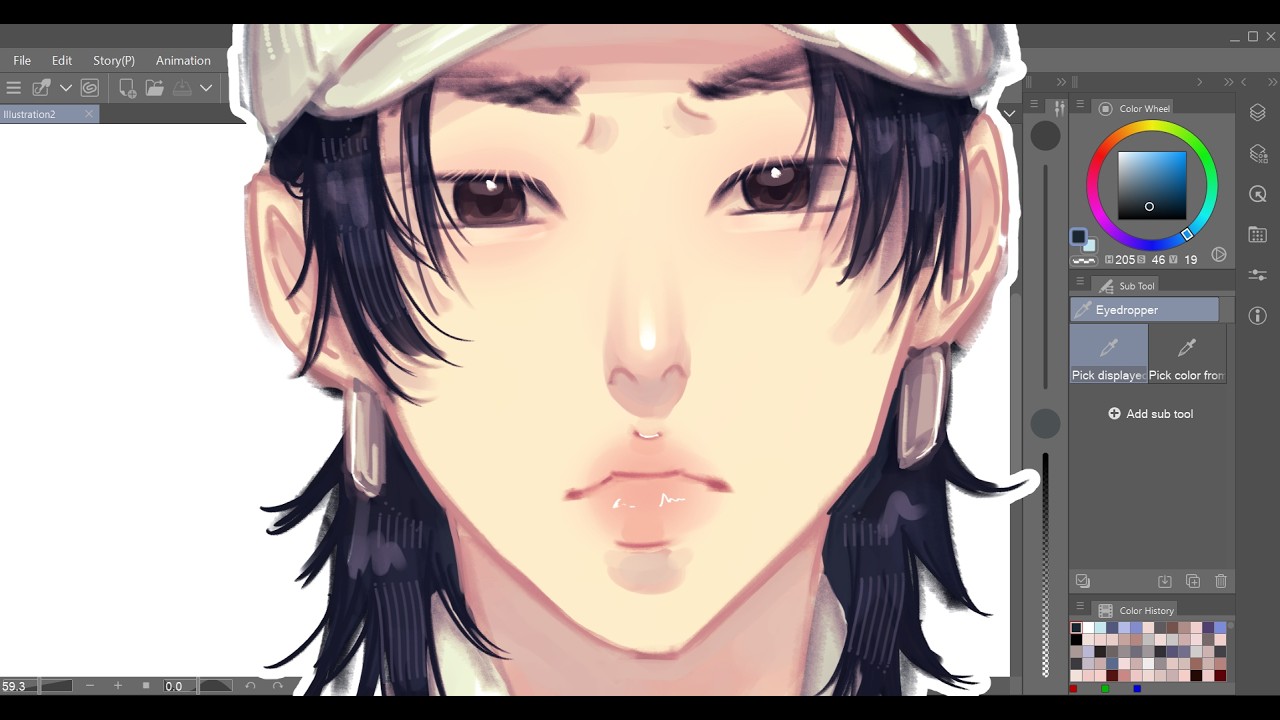 | Speedpaint BangChan from Straykids | clip studio paint |