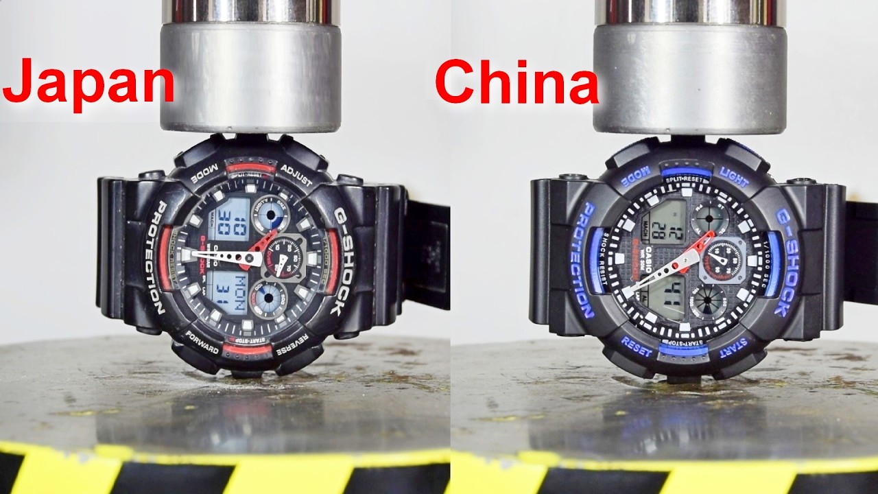 HYDRAULIC PRESS VS ORIGINAL AND FAKE