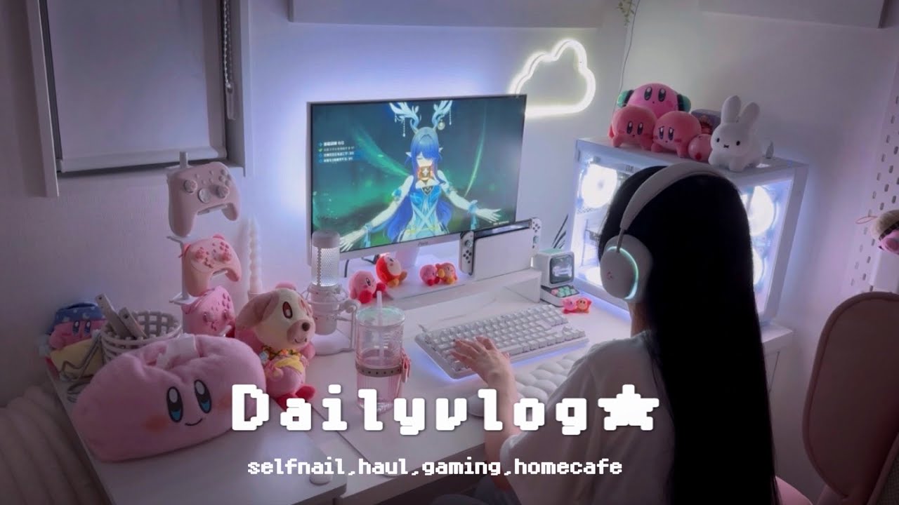 原神ナドクライへ セルフネイル、最近の購入品紹介、おうちカフェvlog