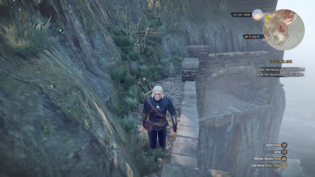 The Witcher 3: Kaer Almhult falling to nowhere