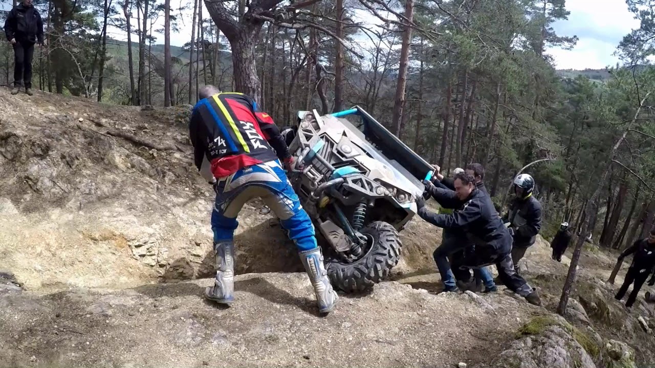Quad plaisir des trois vallées.Passage technique le 28 04 2019