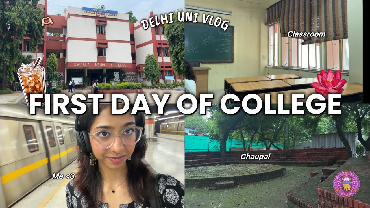 First Day of College at Delhi University 🎓| KNC 🌸