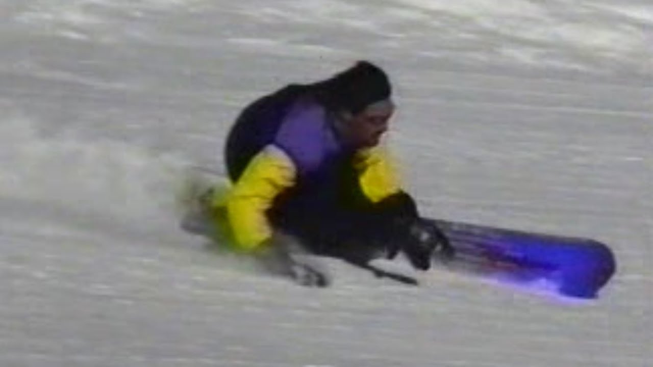 Ride the edge - 1995 Oldschool snowboard carving