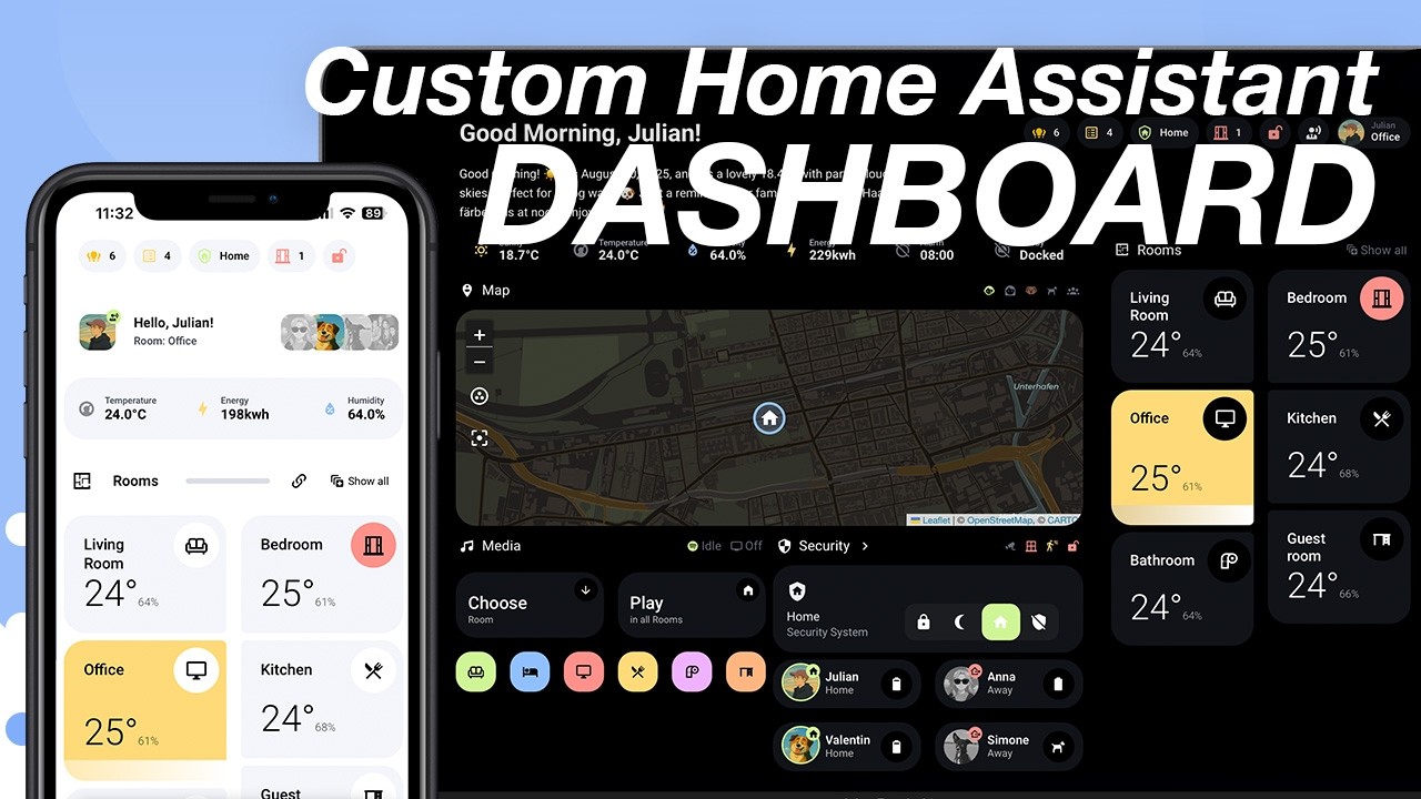 How to set up a CUSTOM Home Assistant Dashboard