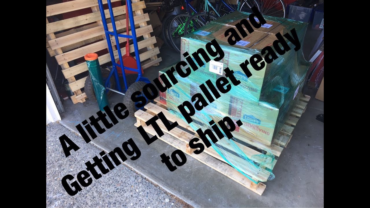 Wednesday sourcing and prepping Amazon FBA LTL pallet for shipment