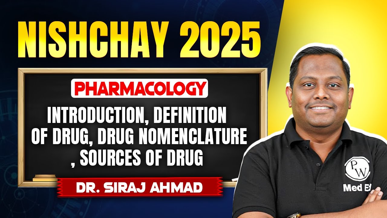 Drug Definition & Nomenclature | Sources of Drug | Pharmacology MBBS 2nd Year | Dr. Siraj Sir