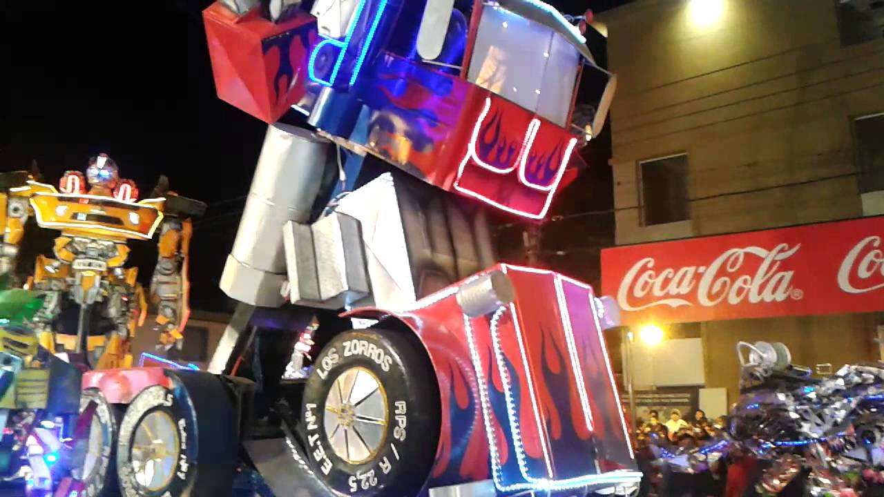desfile de carrozas EET Nº1 el carmen 2013 (transformers)