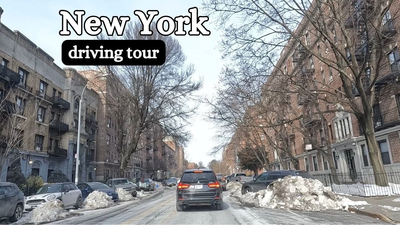 New York | Driving on Ocean Avenue in Brooklyn | 2 Weeks after Snowstorm