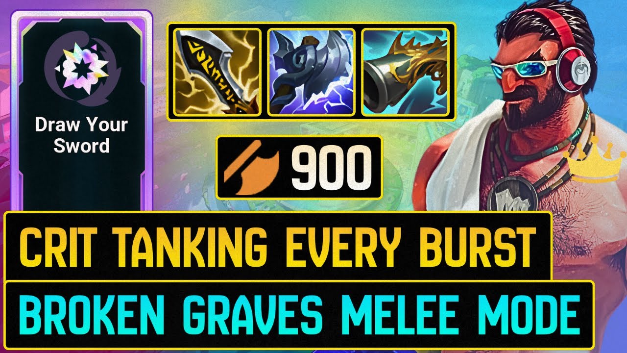 OP Draw Your Sword Graves: Melee Reset Brawls // No One Escapes | League Arena 5.0 Gameplay.