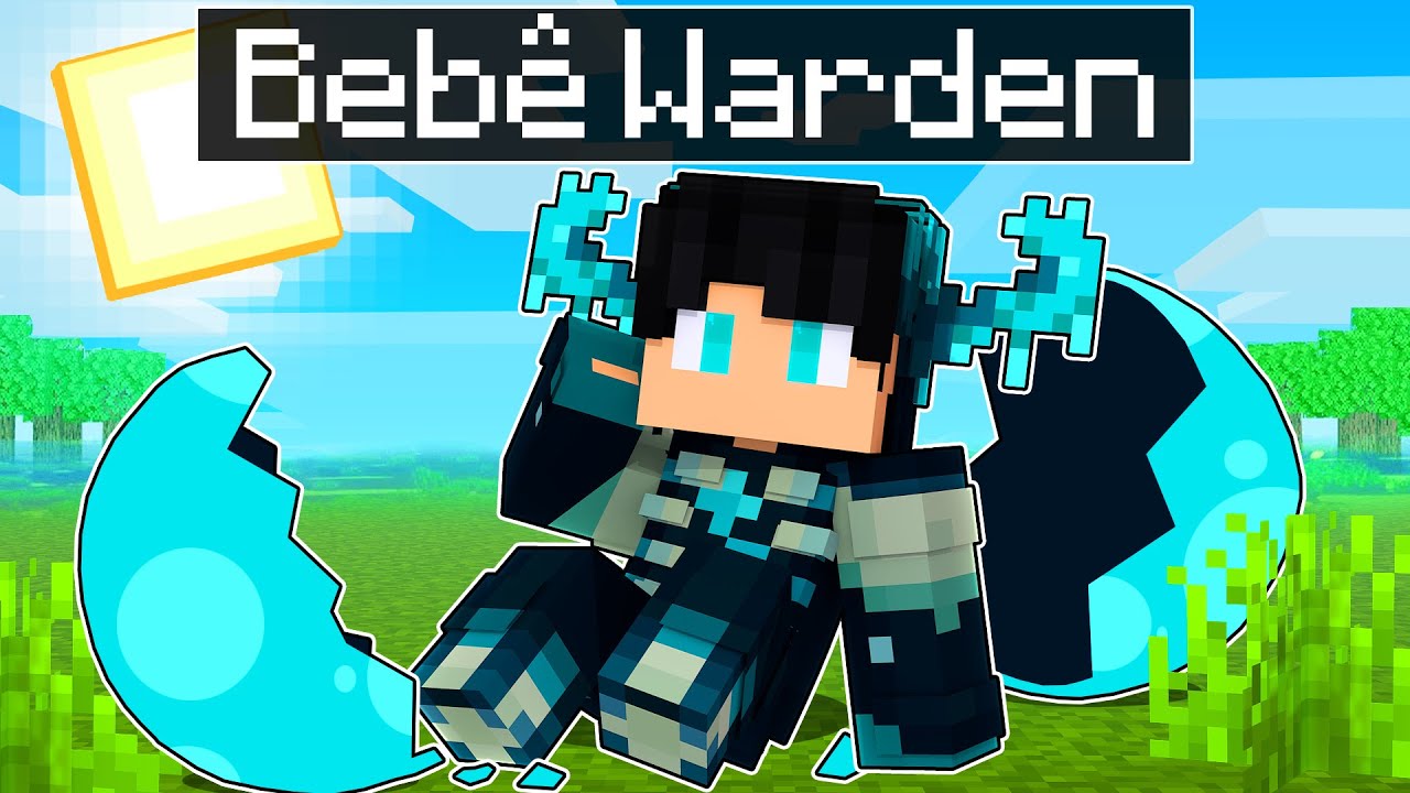 NASCI como um BEBÊ WARDEN no Minecraft