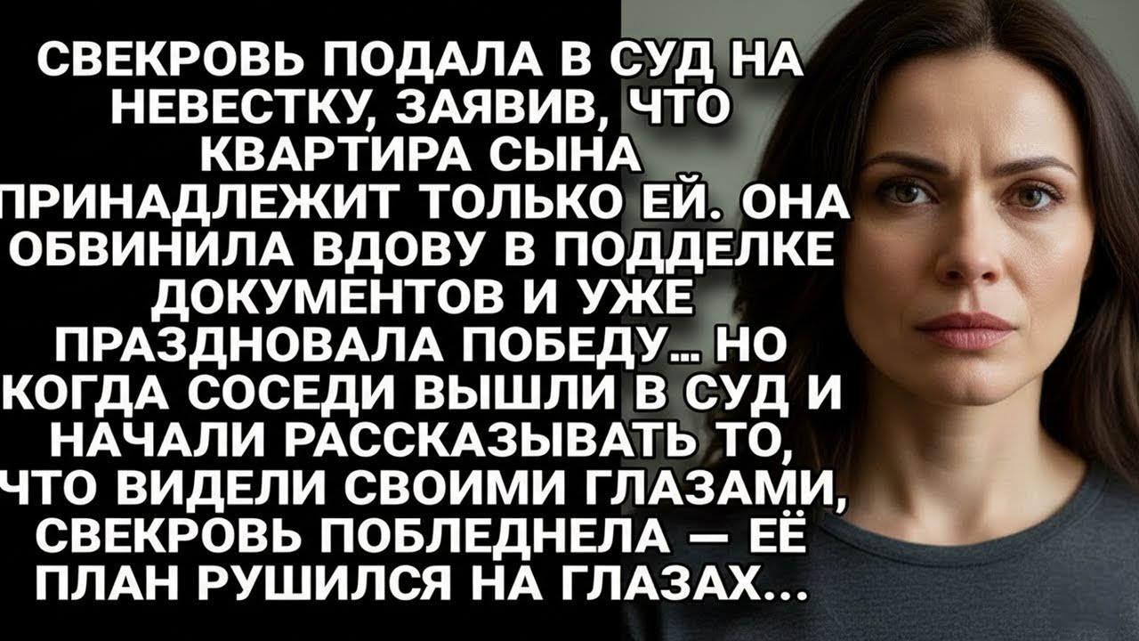🫵 Свекровь уже праздновала победу, но соседи в суде изменили всё…