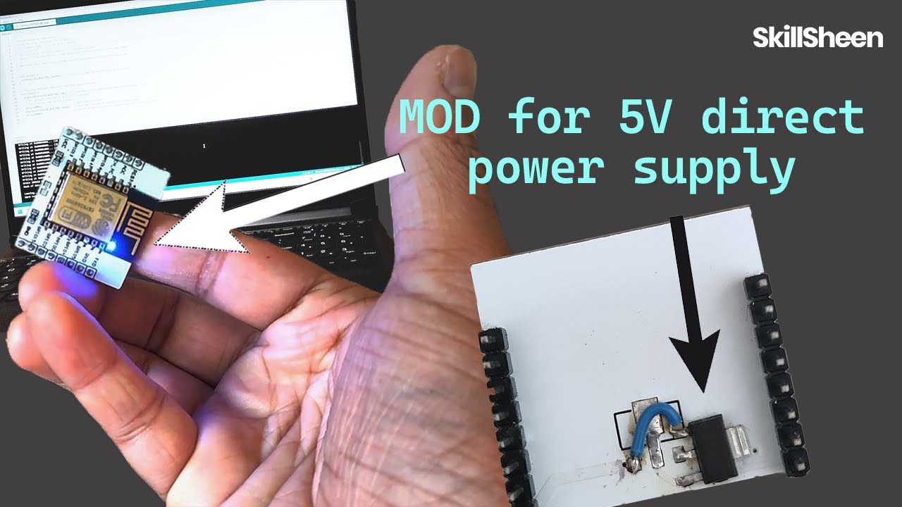 Modifying ESP8266 Adapter Plate and Flashing the Firmware | SkillSheen
