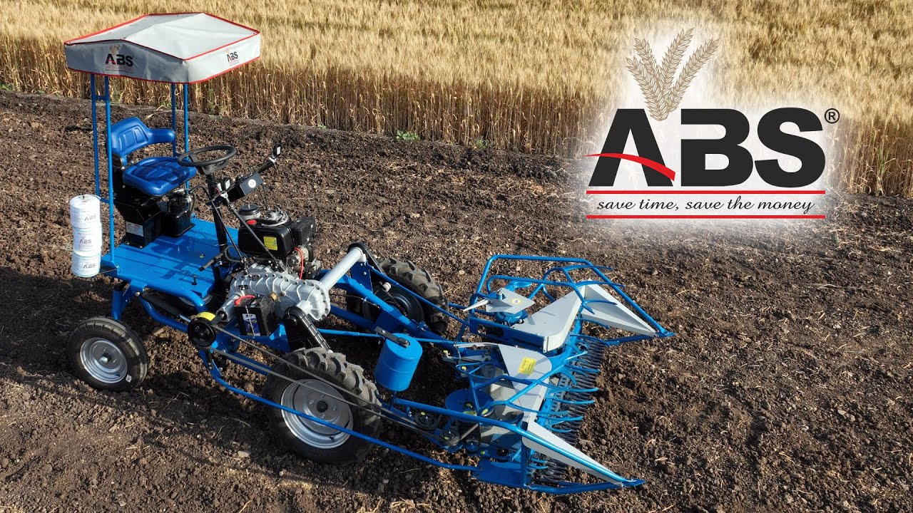 ABS Reaper Binder Machine  I  Aditya Tractors  I   गेहूँ काटने और बांधने की आधुनिक रीपर बाइंडर मशीन