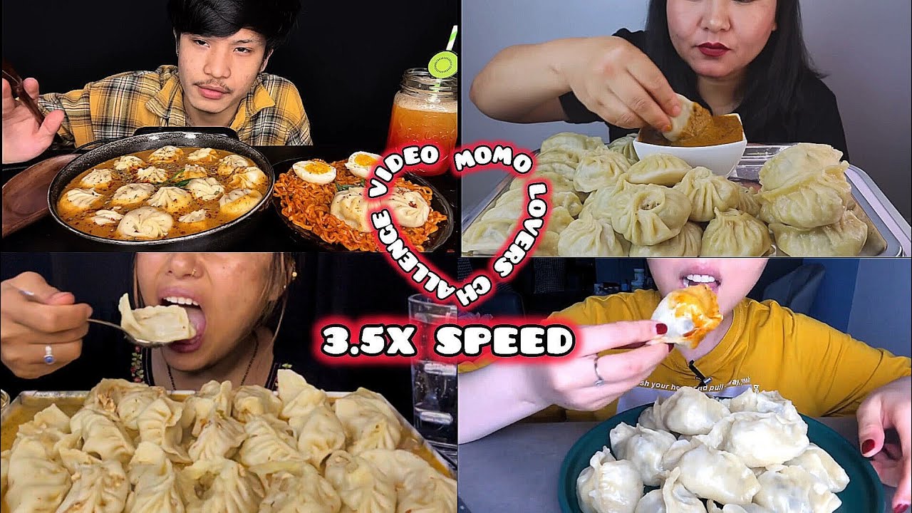 ASMR: Eating momo lovers challenge video ASMR momo Mukbang 😋