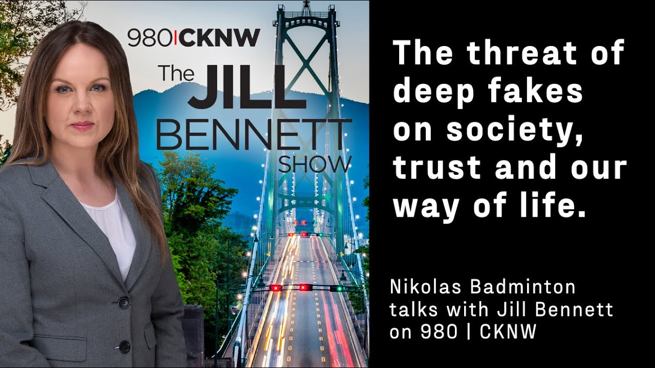 Dangerous Deep Fakes - society, trust and our way of life with Futurist Speaker Nikolas Badminton