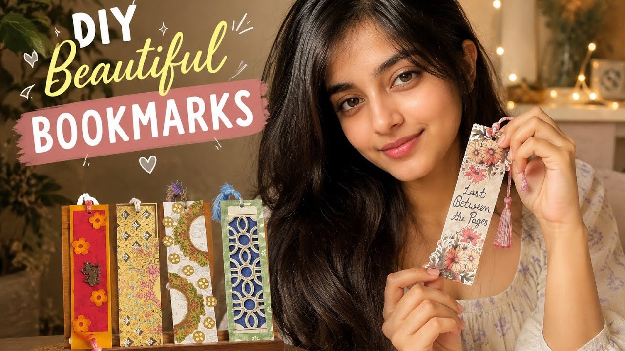 5 Easy Bookmark with wedding cards | Make bookmarks with simple way #diycraft #bookmarks  #easycraft