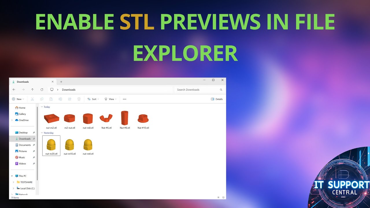How To See 3D STL Files In Windows File Explorer!