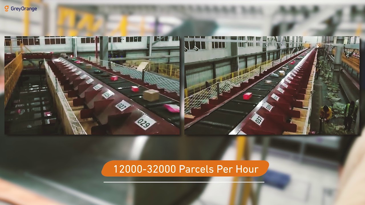 GreyOrange Cross Belt Sorter