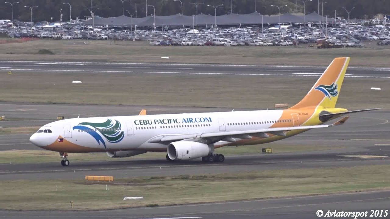 (Loud Spooling) Cebu Pacific Air A330-300 landing 16L / takeoff 16R I Sydney Airport (YSSY/SYD)