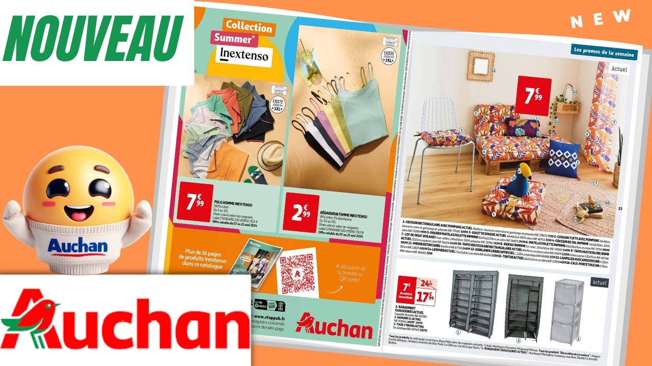 catalogue AUCHAN du 7 au 13 mai 2024 💝💛 Arrivage - FRANCE