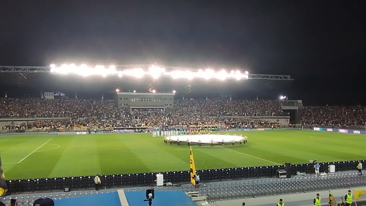 Гимн Лиги Чемпионов на центральном стадионе Алматы Кайрат