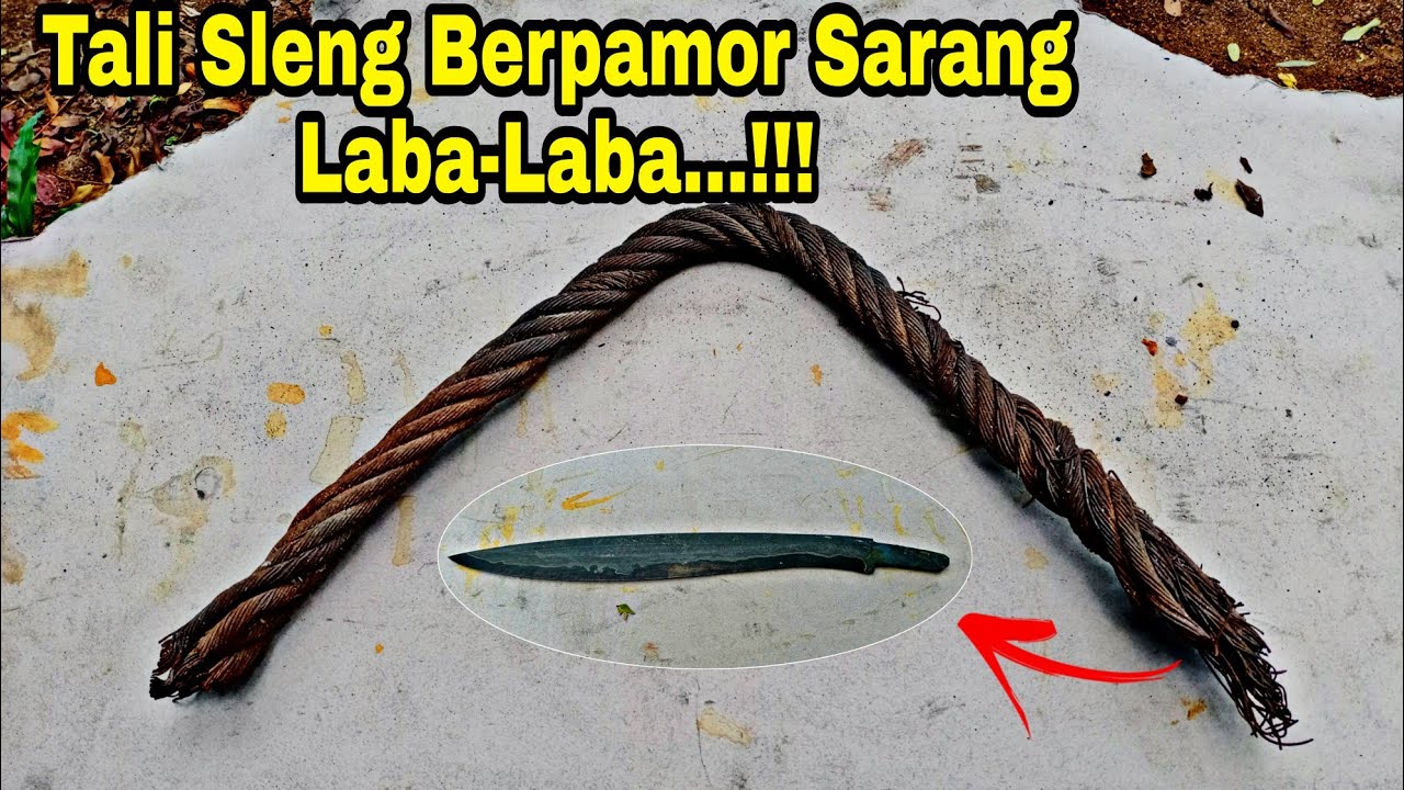 🔴Cara Membuat Badik Gecong Dari Tali Sleng yang Berpamor  Sarang Laba-Laba...!!!