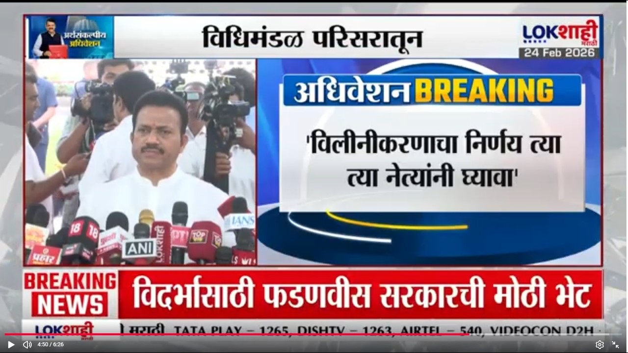 Shashikant Shinde | विलिनीकरणाचा निर्णय त्या त्या नेत्यांनी घ्यावा', NCP | Ajit Pawar |Sunetra Pawar